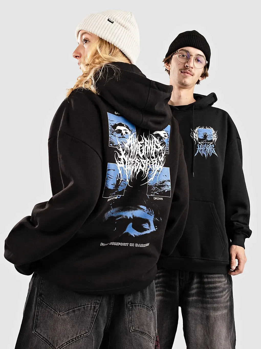Any Means Necessary Drown Hoodie black Gr. S