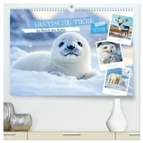 Calvendo ARKTISCHE TIERE Im Reich der Kälte (hochwertiger Premium Wandkalender 2026 DIN A2 quer), Kunstdruck in Hochglanz: