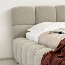 dekori.interiors NUBO Premium 180 x 200 cm Silber
