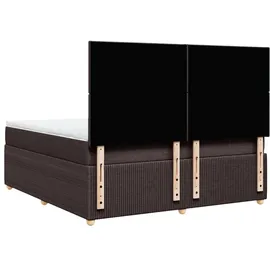 vidaXL Boxspringbett 180 x 200 cm Dunkelbraun