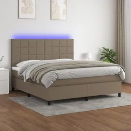vidaXL Boxspringbett 180 x 200 cm Schwarz
