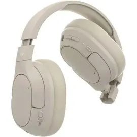 Belkin SoundForm Isolate Noise Cancelling Kopfhörer kabellos Bluetooth Kopfhörer, Headset mit Mikrofon, Over-Ear-Kopfhörer mit 60 Stunden Wieder... – Beige
