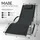 tillvex Relaxliege 150 x 78 x 89 cm Grau