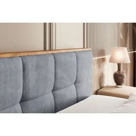 altdecor Boxspringbett 160 x 200 cm H3 Grau