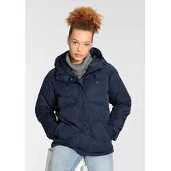 Polarino Daunenjacke, mit Kapuze, für kalte Temperaturen, atmungsaktiv, mit Kapuze, mit Kordelzug Polarino Navy 36