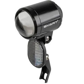 Messingschlager Smart Unisex – Erwachsene Elite 100 E-Bike Scheinwerfer Schwarz Einheitsgröße