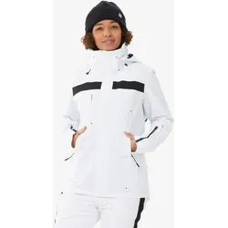 Skijacke Damen atmungsaktiv mit Bewegungsfreiheit - 900 weiss, schwarz|weiß, XL