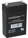 PB Akku Multipower MP2,8-6P für Pulsoximeter - 6V 2,8Ah