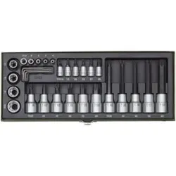 Proxxon Steckschlüsselsatz  ZollTX Zoll, 1/4 Zoll + 1/2 Zoll (29-tlg.)