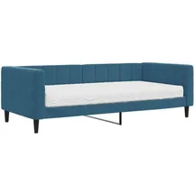 vidaXL Tagesbett mit Matratze 90 x 200 cm blau