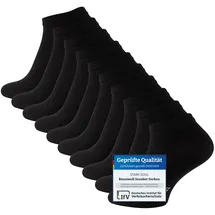 STARK SOUL Sneakersocken 10 Paar schwarz/weiß 47-50
