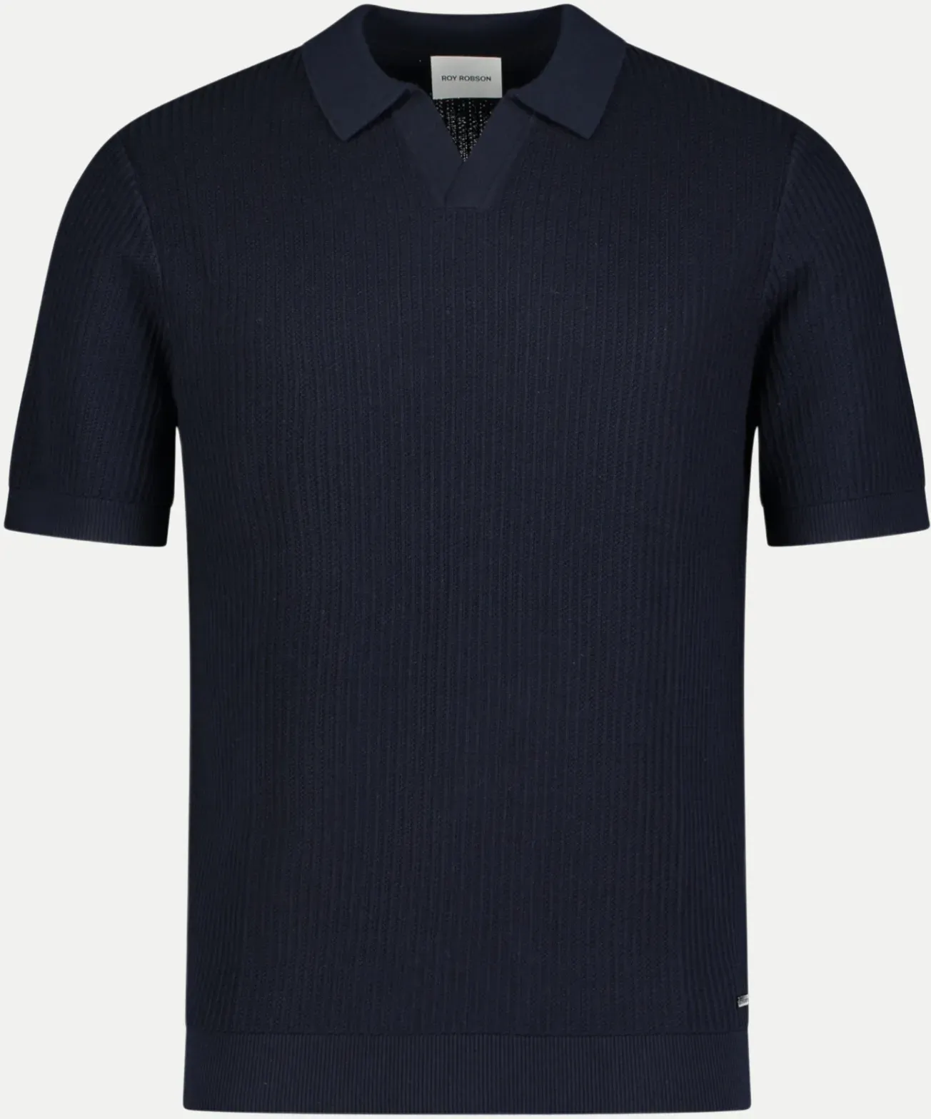 Polo-Pullover mit 1/2 Arm Blau XL