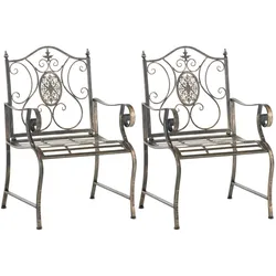 CLP 2er Set Gartenstühle Punjab bronze