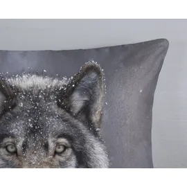Muller Textil Wolfie grau 200 x 200 cm + 2 x 80 x 80 cm