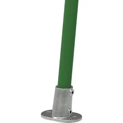 Rohrverbinder / Fußplatte oval 3-11° Neigung / 152B34 / 33,7 mm / 1" / Feuerver... - Ø 33,7 mm