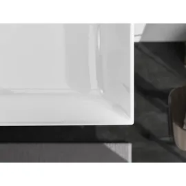 Hansgrohe Xevolos E Aufsatzwaschtisch, 2 Hahnlöcher, ohne Überlauf, SmartClean, 1000x480mm, mit Ablaufgarnitur, weiß,