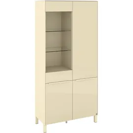 Set One by Musterring Standvitrine Reno 92 x 42 x 197 cm Braun
