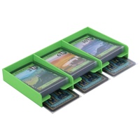 Feldherr Kartenhalter mit 3 Fächern kompatibel mit Dominion, Farbe:Grün