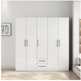 OTTO home Drehtürenschrank Sylt 200 x 200 x 52 cm Weiß