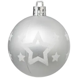 Atmosphera Weihnachtskugeln Mit Glitzer-muster, Ø 6 cm,