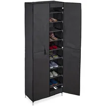 Relaxdays Schuhschrank 61 x 168 x 31,5 cm anthrazit