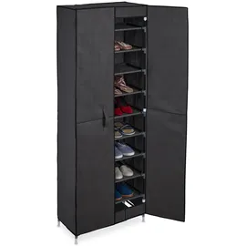Relaxdays Schuhschrank 61 x 168 x 31,5 cm anthrazit