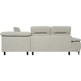 werk2 Ecksofa WERK2 "Focus-L, elektrisch erweiterbare Sitztiefe um ca. 30 cm, L-Form", natur, B:204cm H:82cm T:278cm, 92% Polyester, 8% Nylon, Sofas, Ecksofa, Komfort nach Maß: Ausziehbare Sitztiefe, verstellbare Kopfteile & Füße