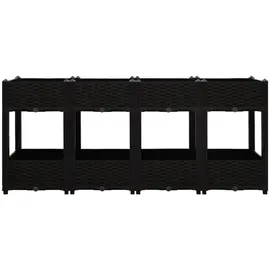 vidaXL Hochbeet 160x40x71 cm Polypropylen