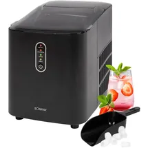 Bomann Bomann® Eiswürfelmaschine schnelle Produktion - Eiswürfel in 10 Minuten | bis zu 10kg Eis in 24 Std. | Eiswürfel Maschine mit 2 Eiswürfelgrößen & 1,1L Wassertank | inkl. Eis-Schaufel | EWB 6068 CB