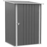 Fortuna Lai Gerätehaus, Grau, Metall, 100x160x103 cm, Aufbewahrung & Schutzhüllen, Geräteschuppen