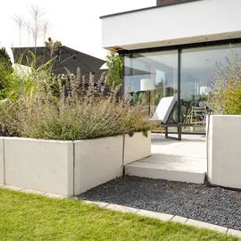 Diephaus L-Stein Bewehrt 155 cm x 50 cm x 85 x 12 cm Grau