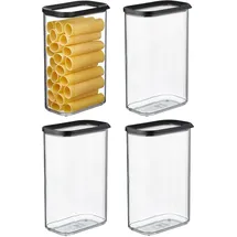 Mepal Modula Vorratsdose schwarz 20 x 10 x 10 cm 2000 ml 4-teiliges Set
