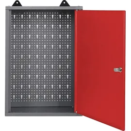 Ondis24 Lochwand Metall 160 cm rot unbestückt