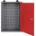 Ondis24 Lochwand Metall 160 cm rot unbestückt
