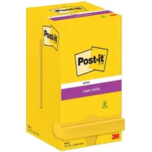 Post-it Post-it® Super Sticky Haftnotizen extrastark 654-S gelb, 12 Blöcke