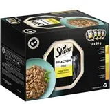 Sheba Varietäten Schälchen 12 x 85 g - Selection in Sauce