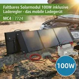 Faltbares Solarmodul 100W inklusive Laderegler - das mobile Ladegerät Camper Van