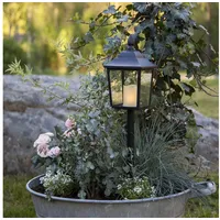 Star Trading Flame Lantern Grablicht 52 cm schwarz