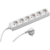 Meister Craft Steckdosenleiste 6-fach 5 m Weiß 1 St.