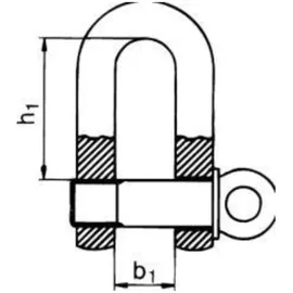 POSAMO Schäkel gerade A4 6,0 mm 1 Stück