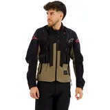 Alpinestars Techdura Jacke - Black / Falcon Brown - L