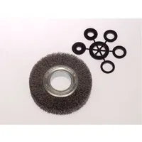 Lessmann Draht-Rundbürste Stahldraht 0,30 / 0,35 mm, Bürsten-⌀xBesatzbreite: 125X23