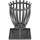 Landmann Feuerkorb Steel Stripes Ø 65 cm Schwarz