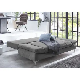 Jockenhöfer Schlafcouch Mikrofaser 2-Sitzer Grau
