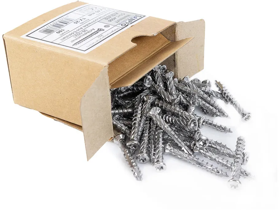 Sanpro Terrassenschraube aus Edelstahl mit Torx Kopf, Größe 5 x 80 mm, Anzahl 600 Stück