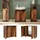 Vicco Waschbeckenunterschrank Kiko 58 x 60 x 33 cm Braun