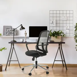 HJH Office Sediolo B Stoff Schwarz