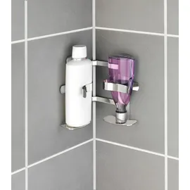 Wenko Turbo-Loc® Eck Shampoohalter Duo Clippsy - Silber