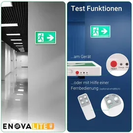 enovalite LED-Fluchtwegleuchte inkl. Notstromeinheit
