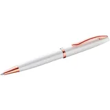 Pelikan Jazz Noble Elegance K36 Kugelschreiber Perlmutt (Weiß), für Rechtshänder und Linkshänder, eleganter Metall-Kugelschreiber, in Faltschachtel, 821629